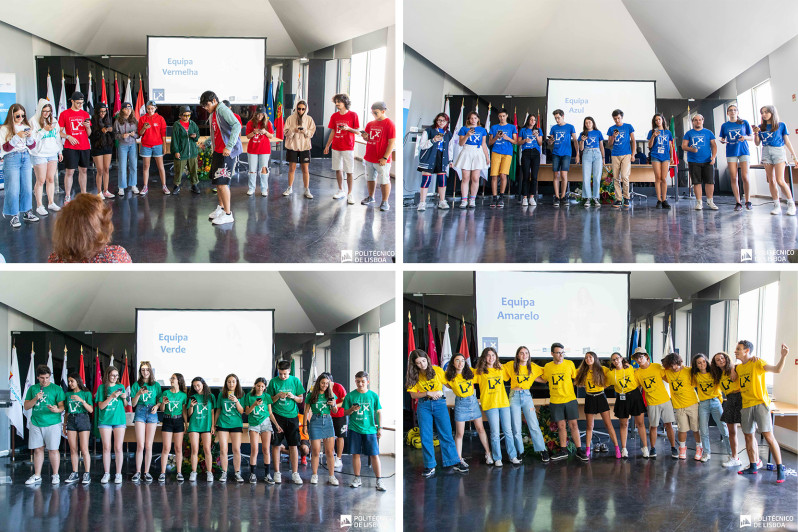 Apresentações das quatro equipas da Academia Politécnico Lx no Palacete dos Serviços da Presidência do IPL